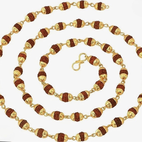 🔴Brown Rudraksh Mala for Men - Picture 3 of 6